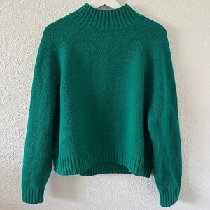 Green knit sweater, size M